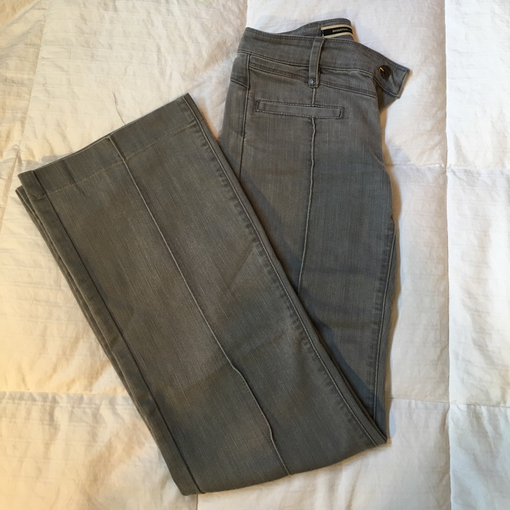 Anthro Daughters of the Liberation grey jeans