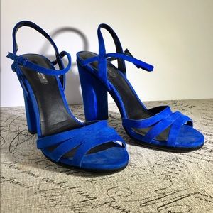Zara suede high heel sandal. Size 41.