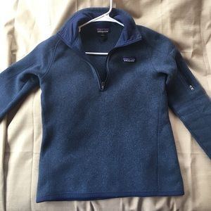 Navy Patagonia 1/4 zip better sweater