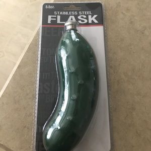 Pickle shaped flask