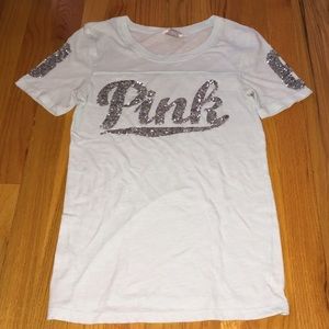 PINK sequined tee