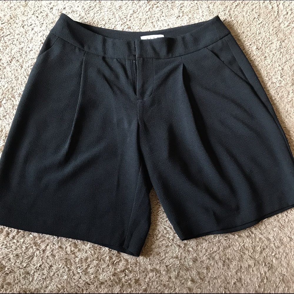 Black dress Bermuda shorts