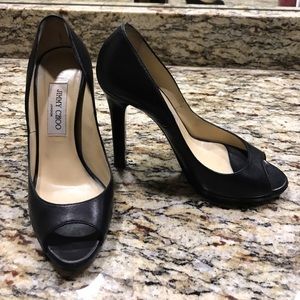 Jimmy Choo peep toe heels