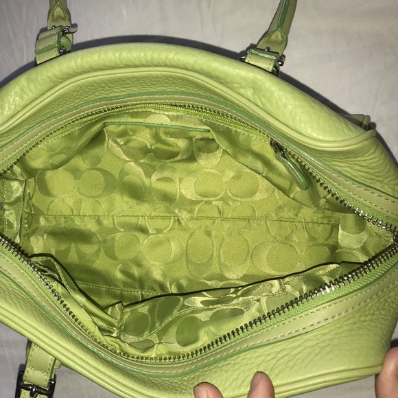 Coach Lime Green Satchel - Picture 4 of 7