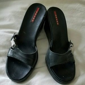 Prada wedge sandals