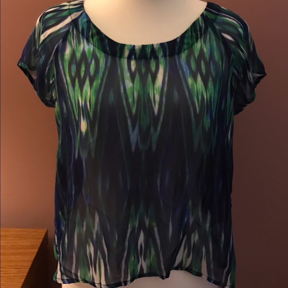 Very pretty S Chloe K. Blue/Green Blouse