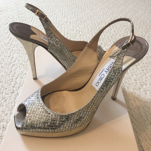 Jimmy Choo Shoes - Jimmy Choo glitter shoes. Size 39(9)