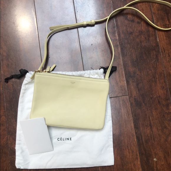 **SOLD Celine Trio Pale Yellow Crossbody - Picture 1 of 7