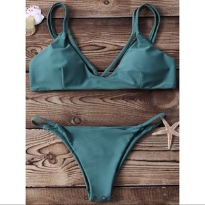Hunter green bikini