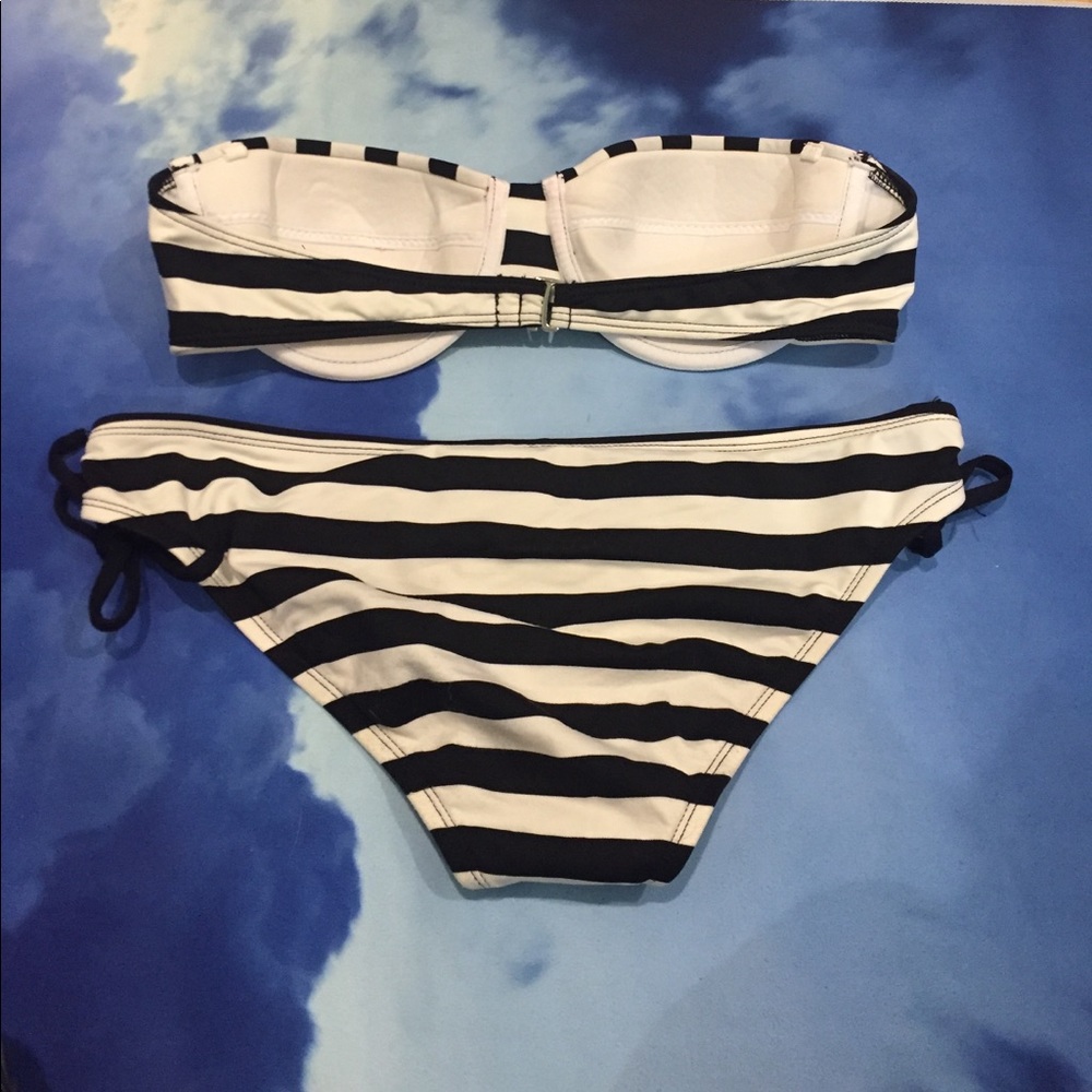 Size medium Ella Moss black & white bikini  - Picture 2 of 5