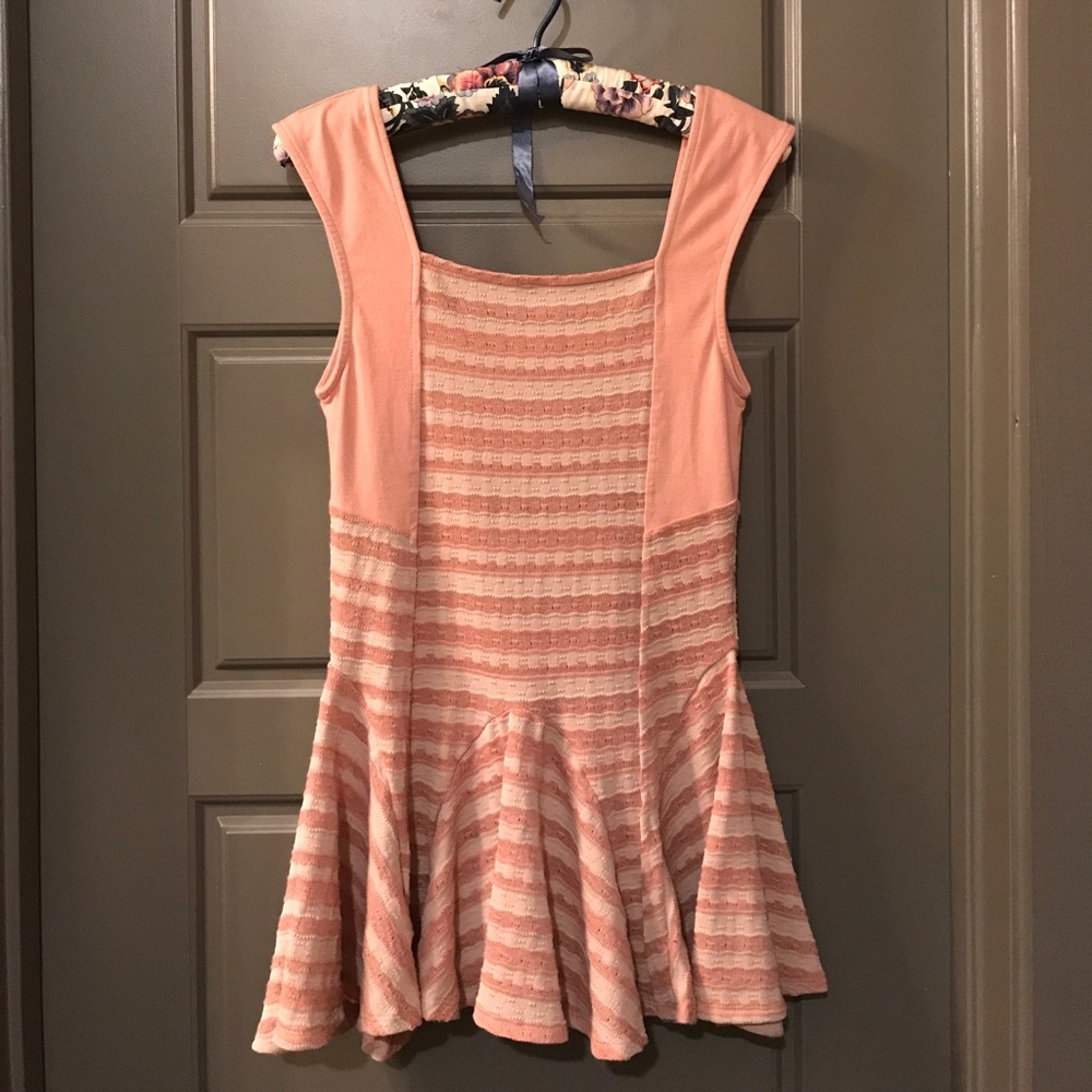 Free People Pink and Beige Top - Picture 2 of 5