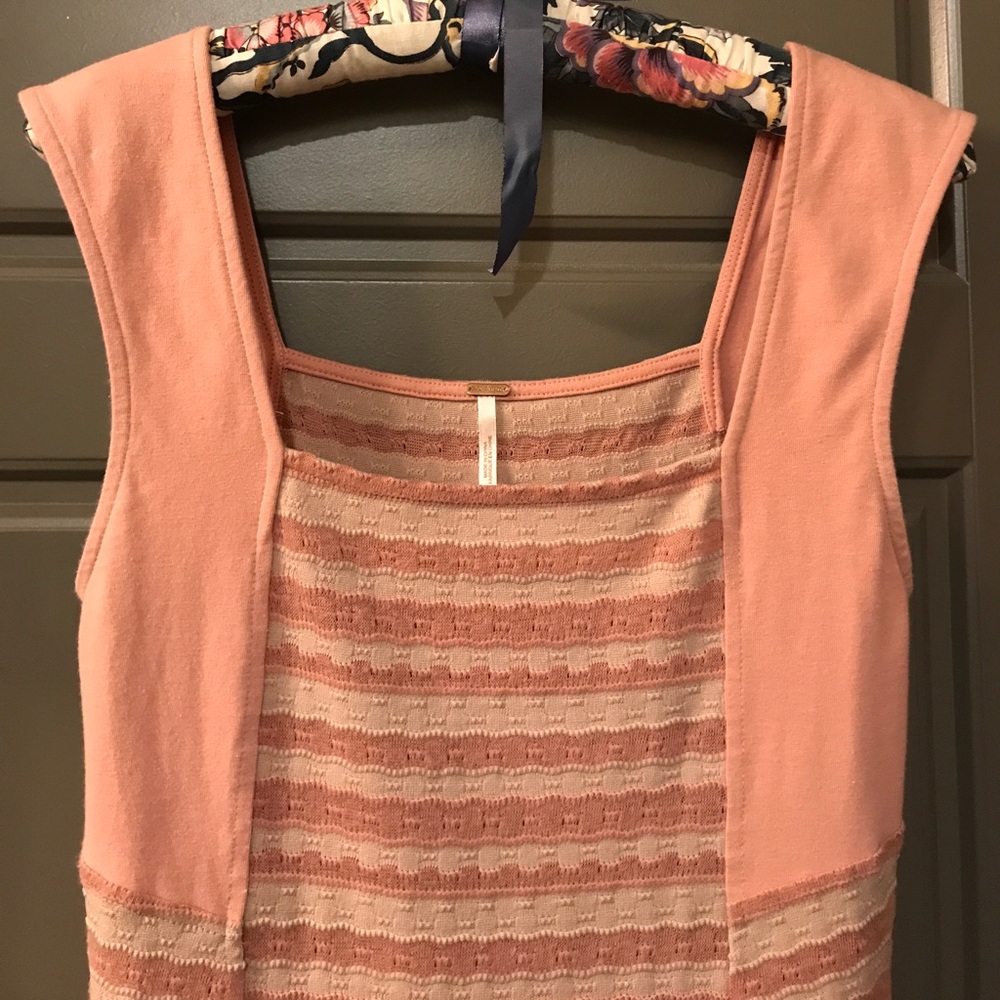 Free People Pink and Beige Top - Picture 3 of 5