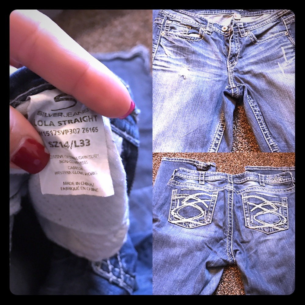 Silver jeans