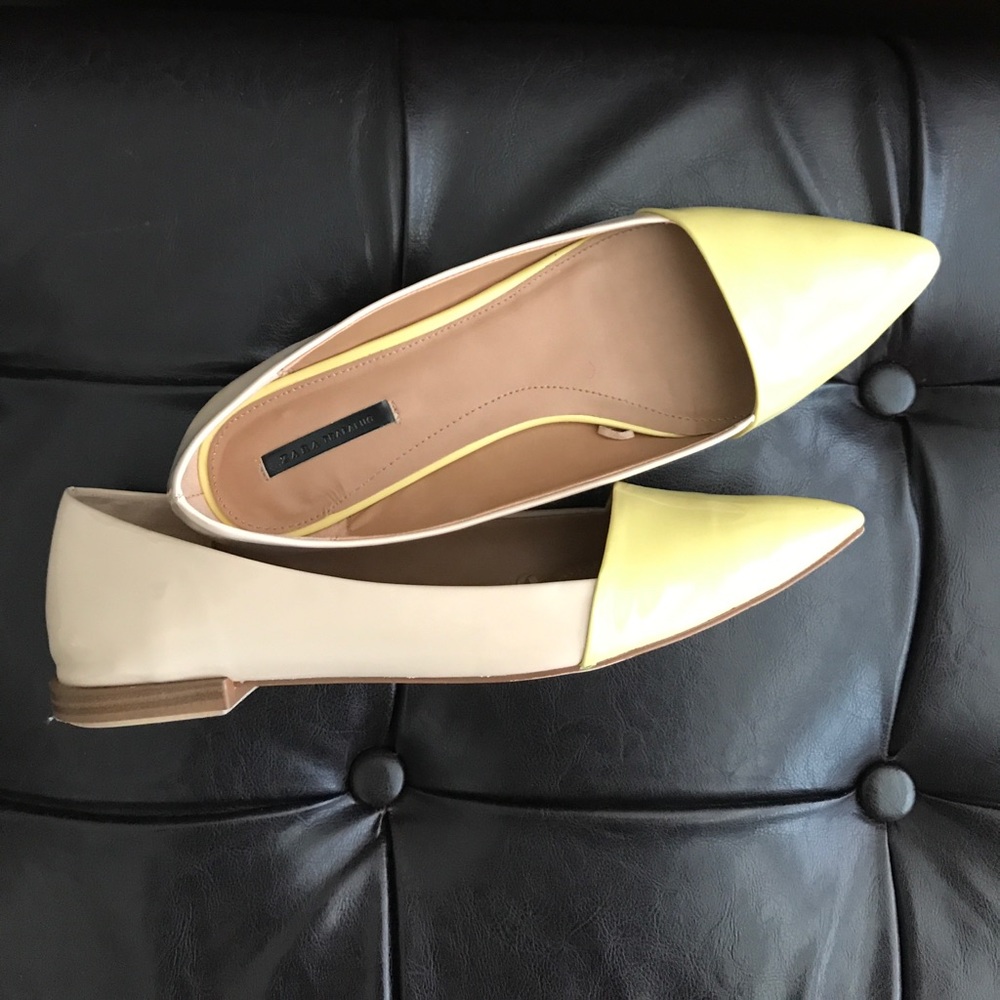 Zara two-tone flat shoes