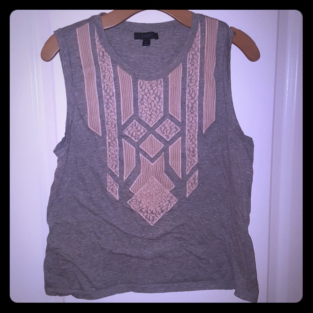 J crew lace tank