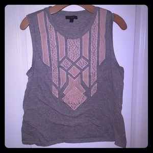 J crew lace tank