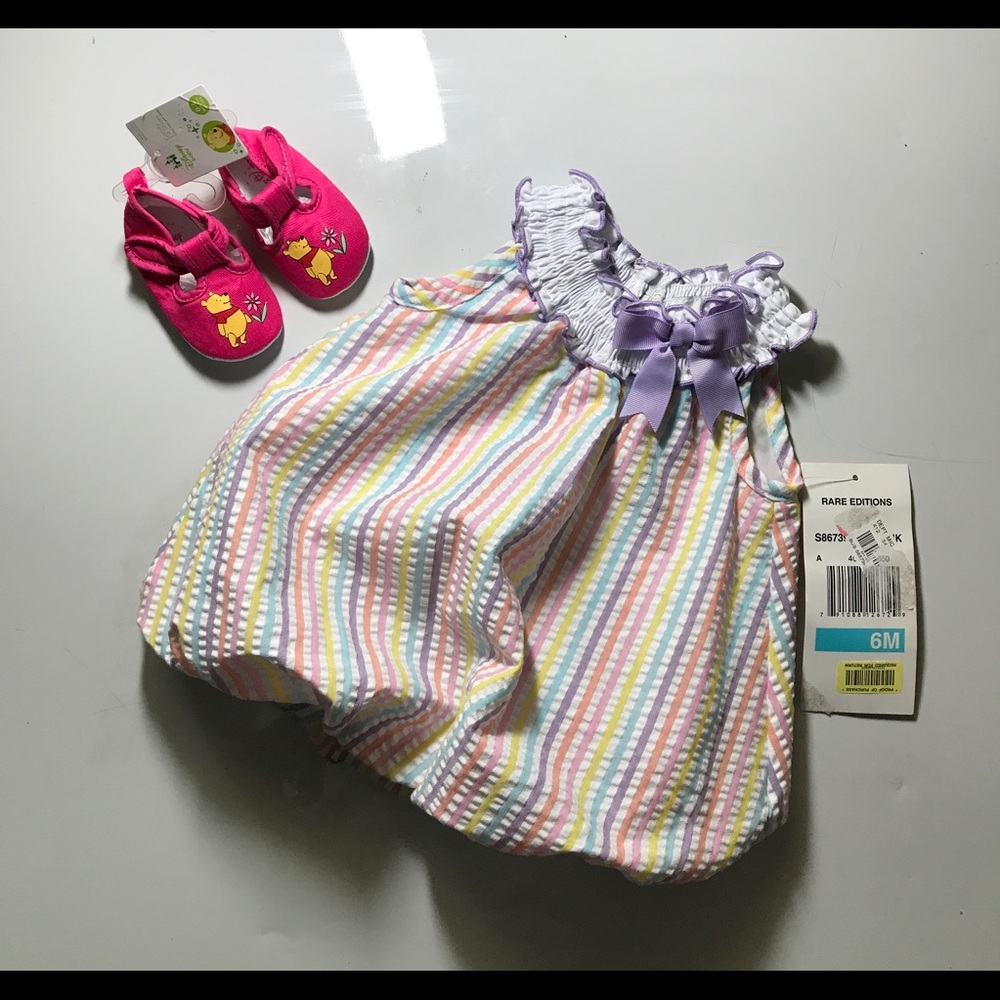 Infant Rare Edition Romper & Pooh Shoes