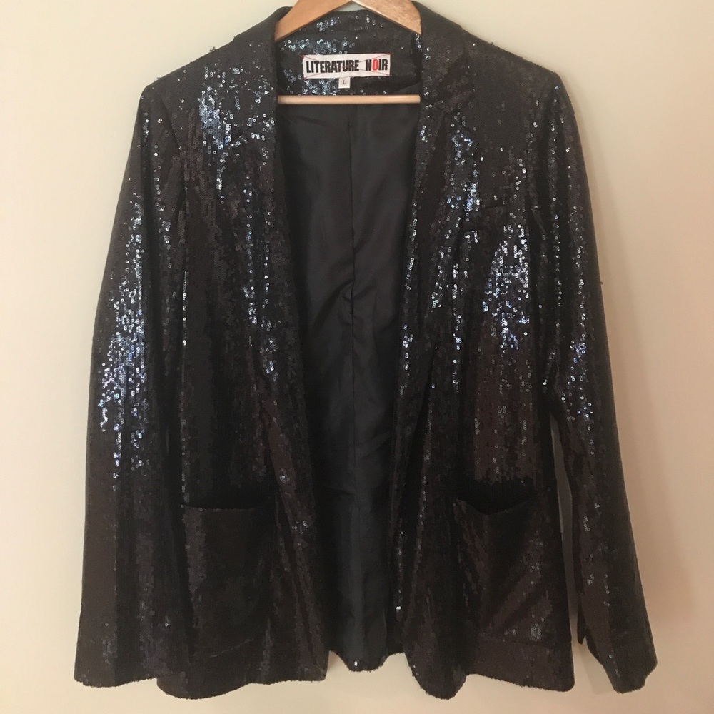 Black sequin blazer