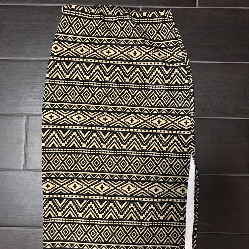 Aztec pencil skirt