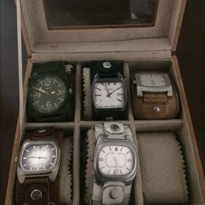 Lot of 5 Watches and Box