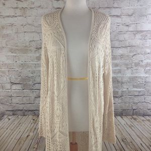 Crochet long sweater