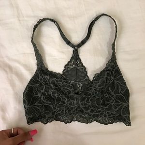 Xholaration hunter green lace bralette