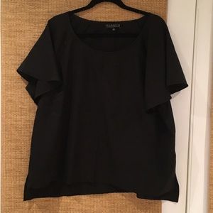 Black blouse from Eloquii. Size 18. 100%