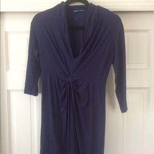 Royal blue A-line dress