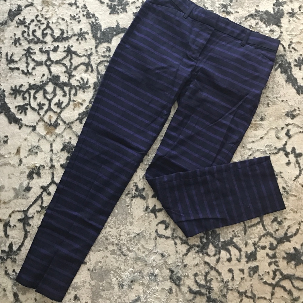 Gap slim cropped striped pant