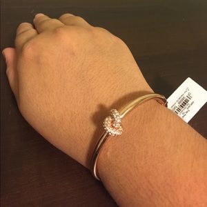 NWT Kate spade rose gold sailors knot bracelet