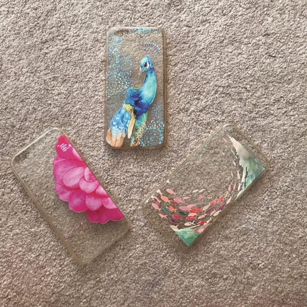 set of 3 iphone 6 clear cases