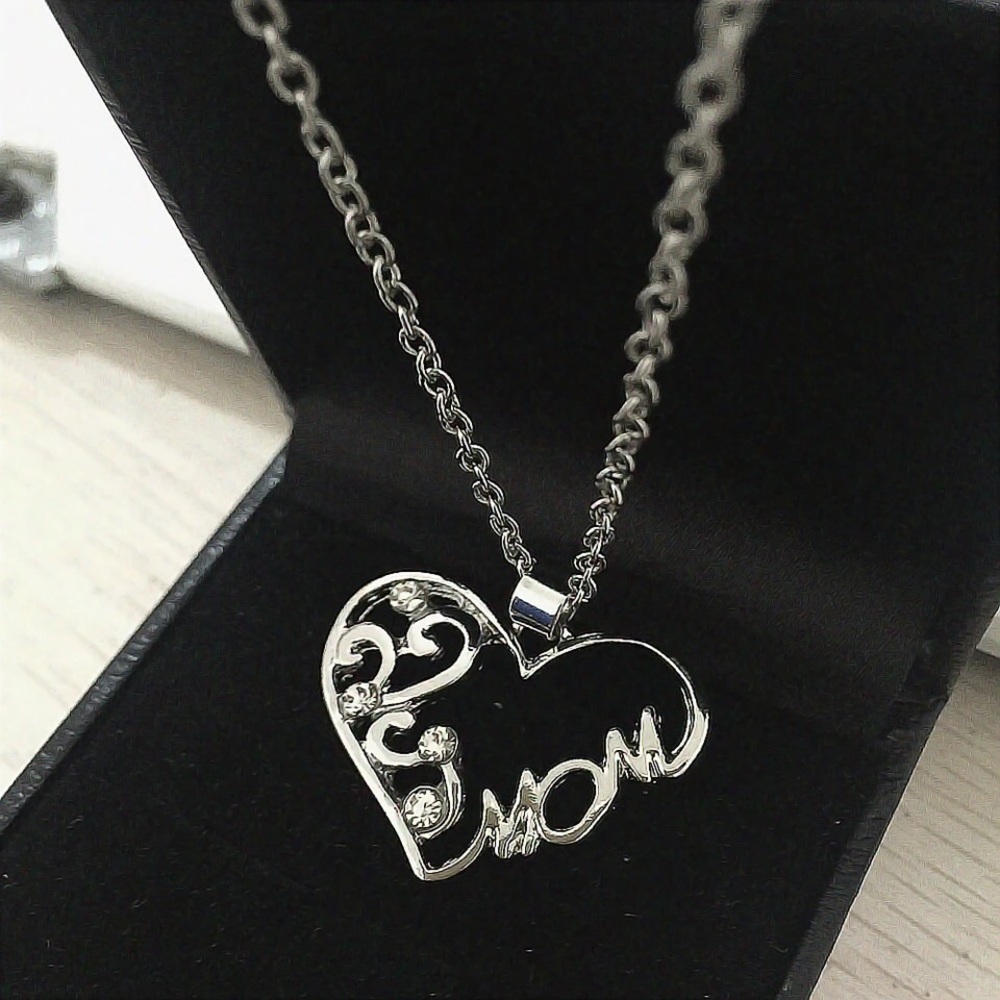 Mom mother day cz diamond necklace jewelry