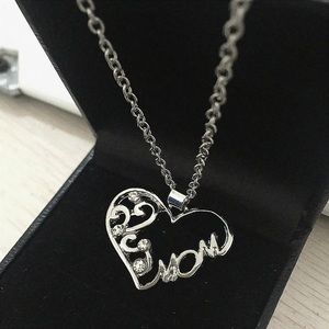 Mom mother day cz diamond necklace jewelry