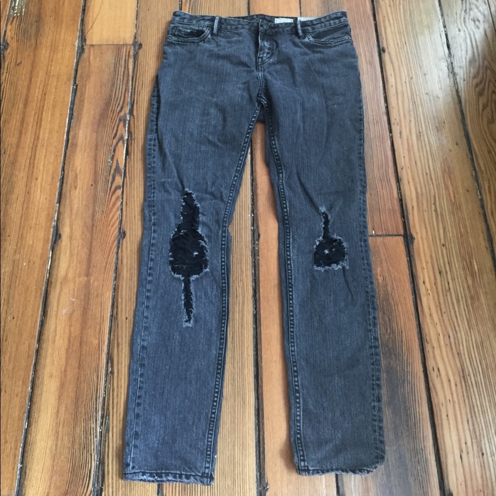 All Saints Casey Lowrise distressed denim