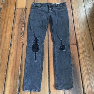 All Saints Casey Lowrise distressed denim