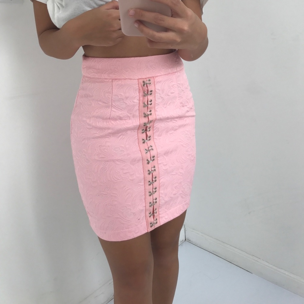 Pink skirt