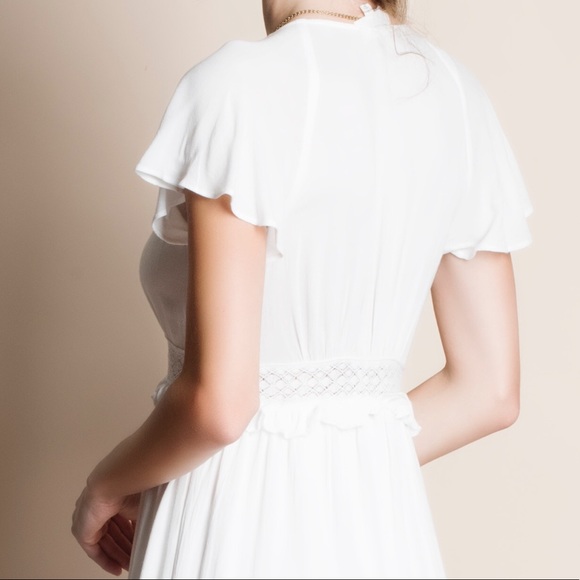 xx Button Down Deep Plunge Maxi Dress or Top - Picture 4 of 4