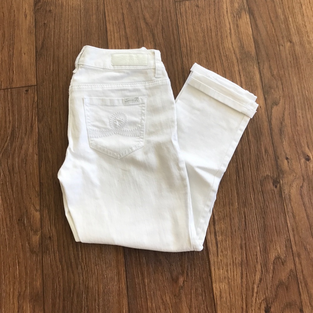 White seven jeans