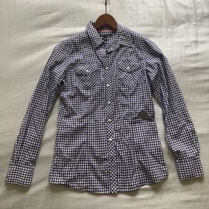 Banana Republic Gingham button up