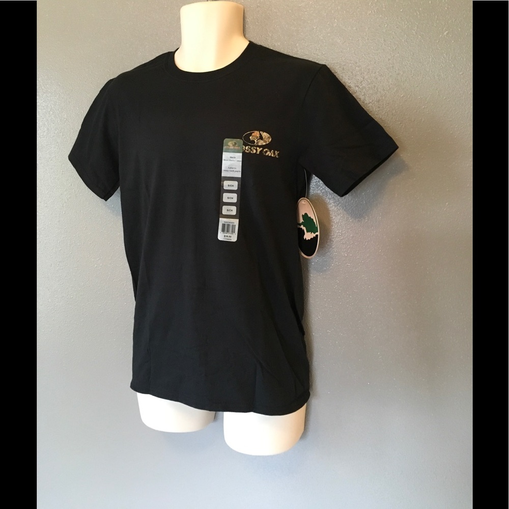 Mossy Oaks MENS T Shirt Black Short Sleeve