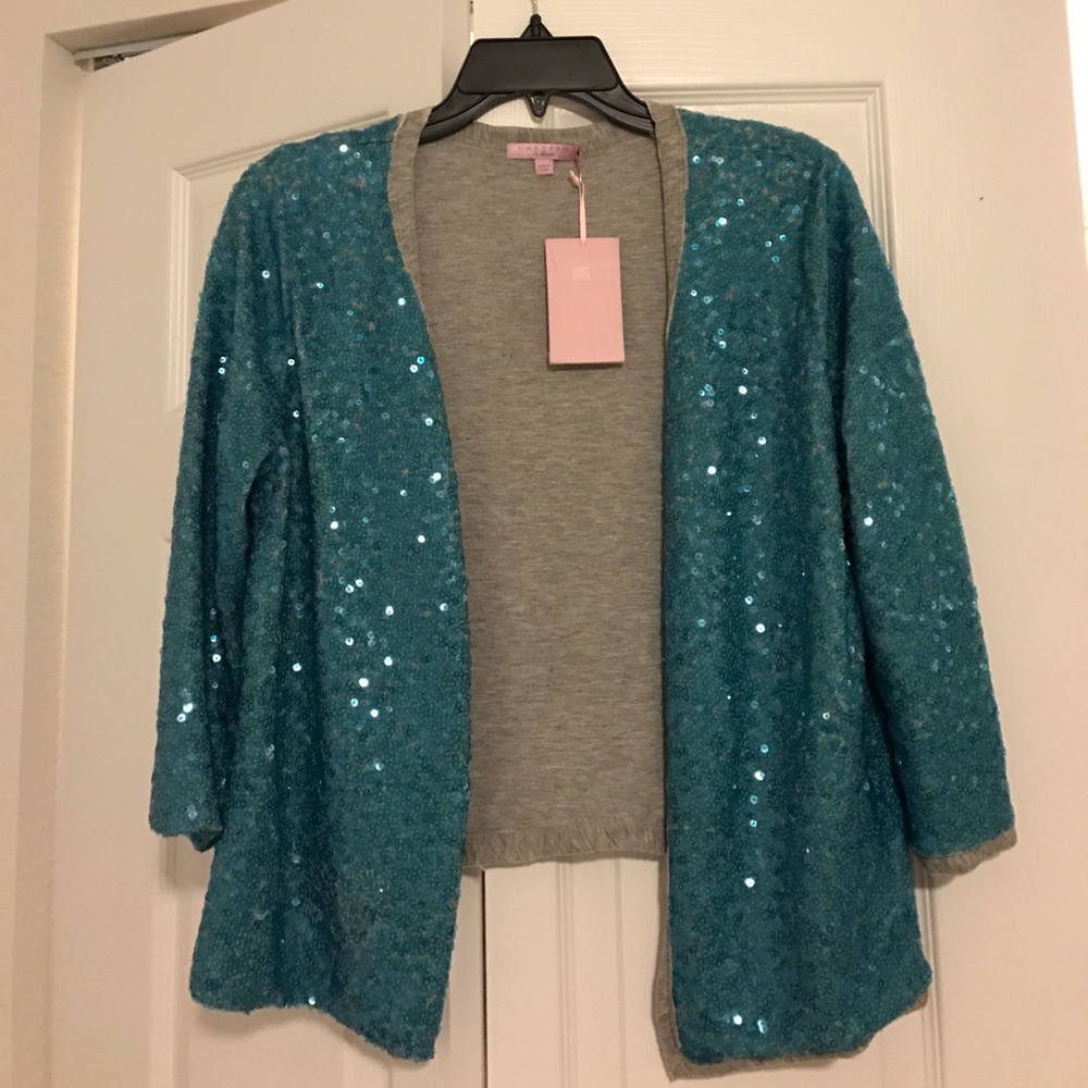 NWT Calypso St Barth Sequin cardigan