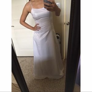 White formal dress