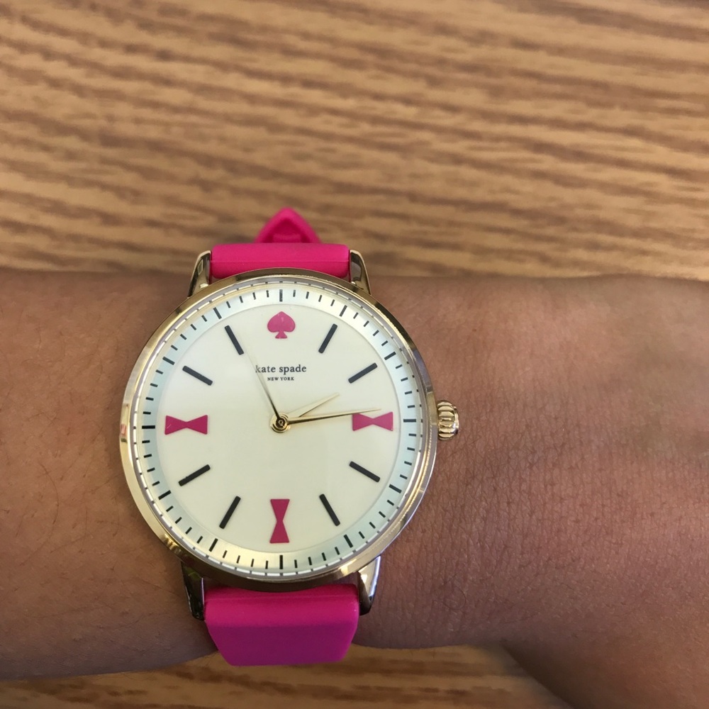 Kate Spade pink silicon watch
