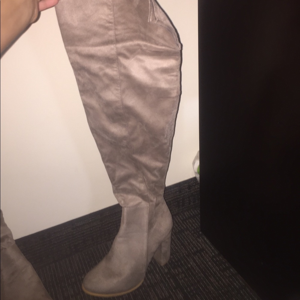 Thigh High Taupe boots