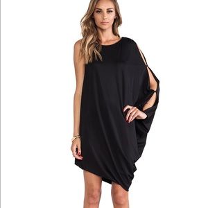 Black one sleeve dress