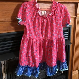 Matilda Jane ruffle shirt Girl's size 6.