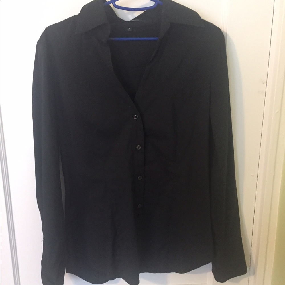Express Black Button Up