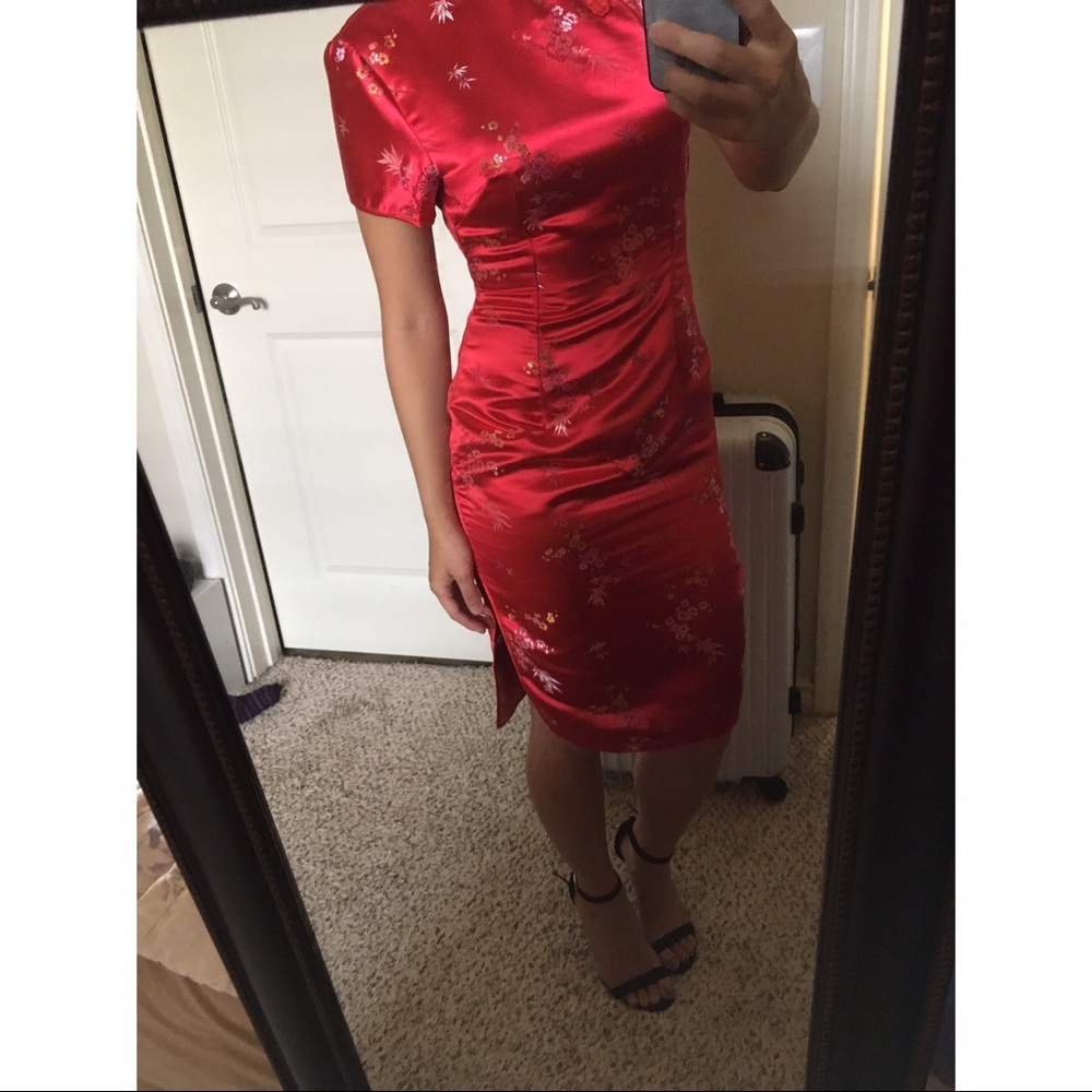 Red QiPao (traditional Chinese dress)