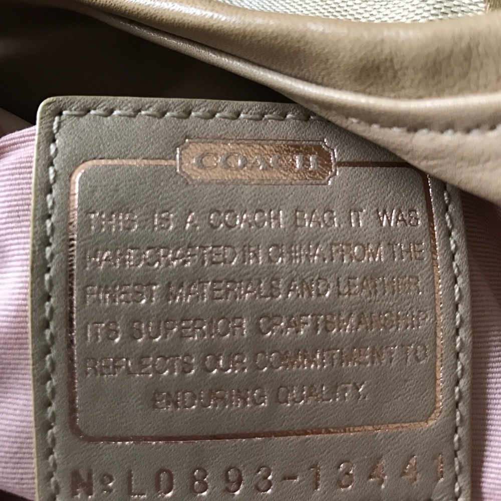 Coach Op Art Satchel w/ matching Checkbook Wallet - Picture 5 of 7