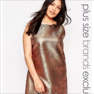 Asoa curve metallic dress